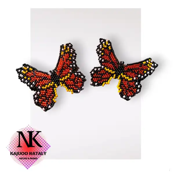 Aretes Mariposas Monarcas